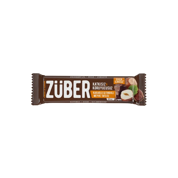 Züber Fındıklı Çikolatalı Meyve Bar 40 G (8'li Paket) ürün görseli 1