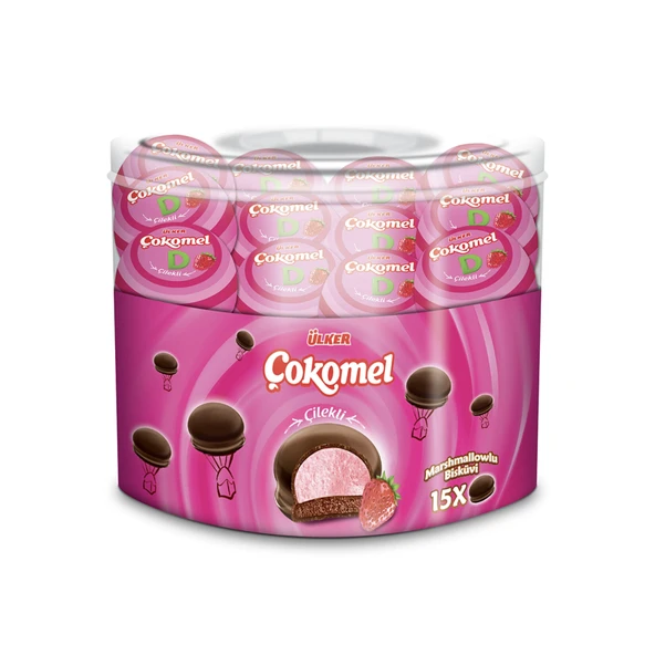 Ülker Çokomel Marshmallow Çilekli 180 G (7'li Paket) ürün görseli 1