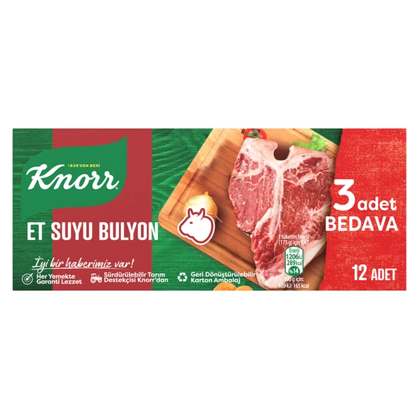 Knorr Et Suyu Bulyon 12 Adet 120 G (8'li Paket) ürün görseli 1