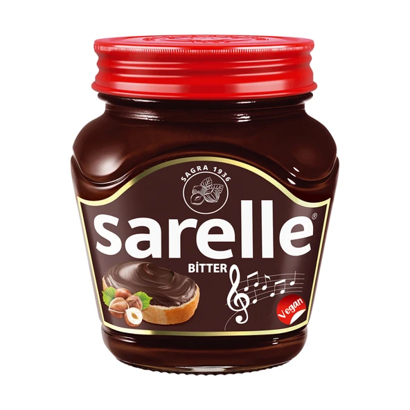 Sarelle Bitter Fındık Ezmesi (Vegan) 350 G (6'li Paket) ürün görseli 1