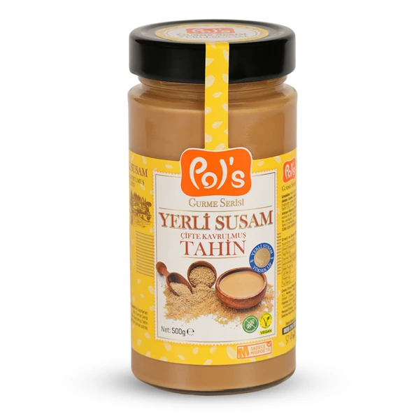 Pol’s Gurme Serisi Yerli Susam Çifte Kavrulmuş Tahin 500 g (6'li Paket) ürün görseli 1