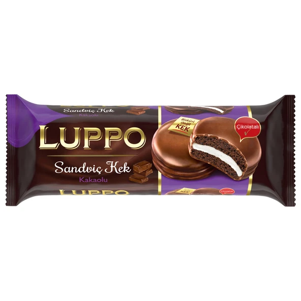 Luppo Sandviç Kek Kakaolu 8'li Paket 184 G (7'li Paket) ürün görseli 1