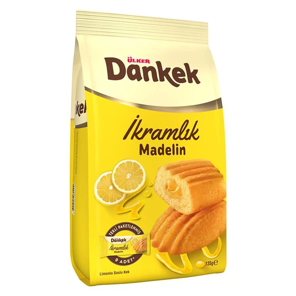 Ülker Dankek Madlen Limonlu Mini Kek 135 G (8'li Paket) ürün görseli 1