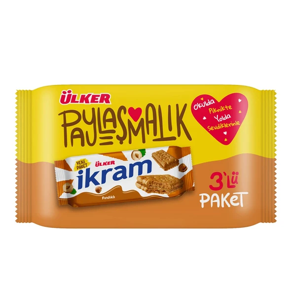 Ülker İkram Fndıklı 3 X 84 G (8'li Paket) ürün görseli 1