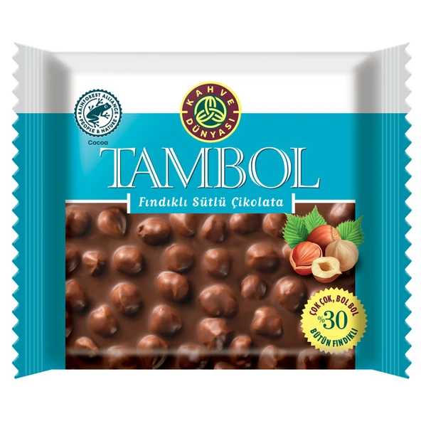 Kahve Dünyası Tambol Fındıklı Sütlü Çikolata 77 G (7'li Paket) ürün görseli 1