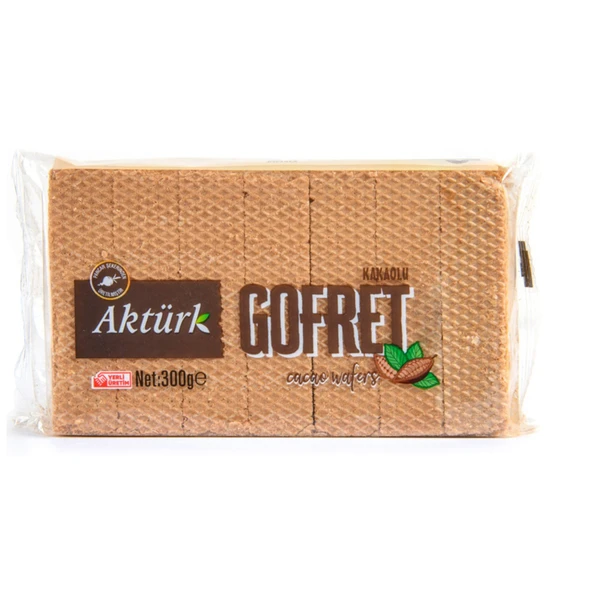 Aktürk Kakaolu Gofret 300 G (8'li Paket) ürün görseli 1