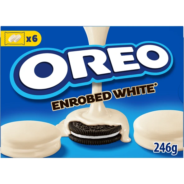 Oreo Beyaz Çikolata Kaplı Bisküvi 246 G (3'li Paket) ürün görseli 1