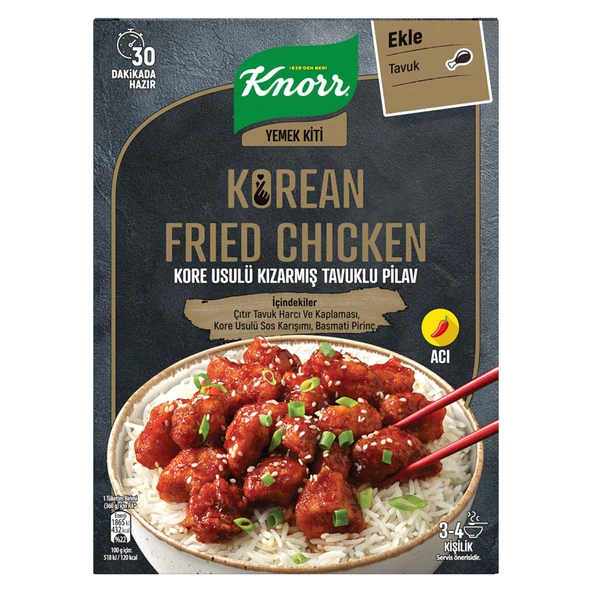 Knorr Yemek Kiti Kore Usülü Tavuklu Pilav 370 G (3'li Paket) ürün görseli 1