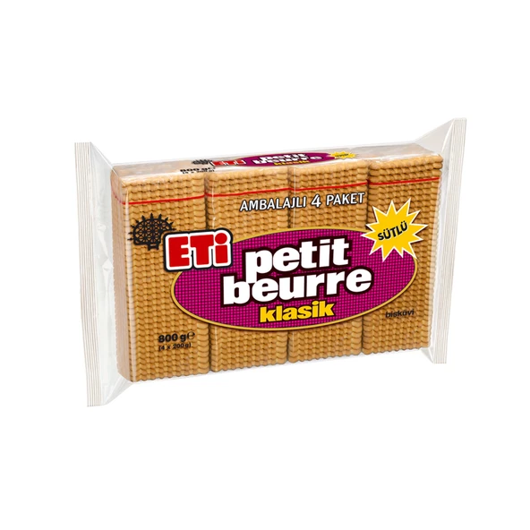 Eti Petit Beurre Bisküvi 800 G (5'li Paket) ürün görseli 1