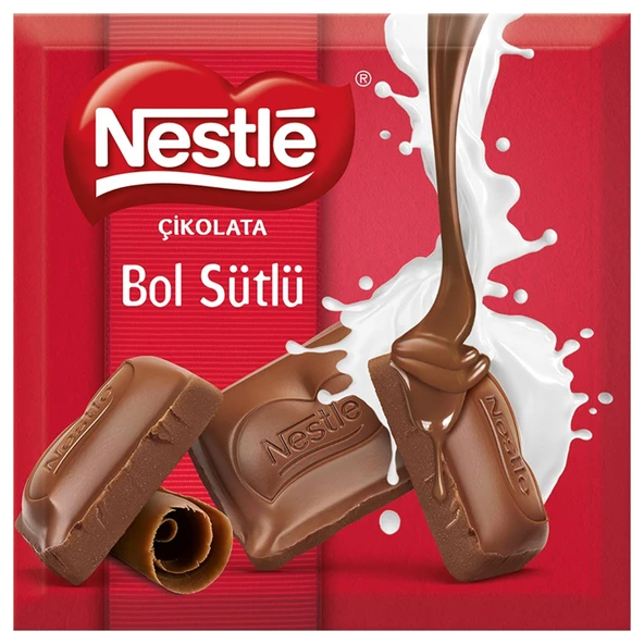 Nestle Bol Sütlü Kare Çikolata 60 G (8'li Paket) ürün görseli 1