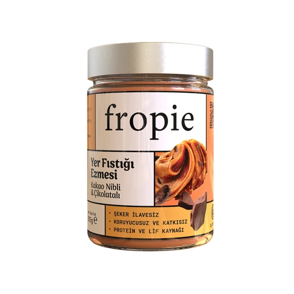 Fropie Çikolatalı Kakao Nibli Yer Fıstık Ezmesi 315G (7'li Paket) ürün görseli 1