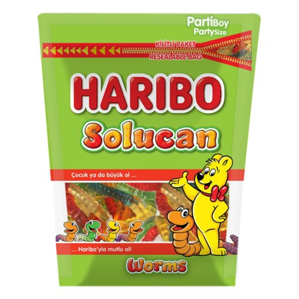 Haribo Worms Kilit Paket 200 G (5'li Paket) ürün görseli 1