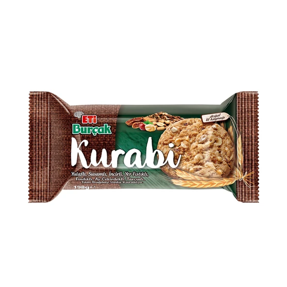 Eti Burçak Kurabi Yulaflı Fındıklı Kurabiye 198 G (6'li Paket) ürün görseli 1