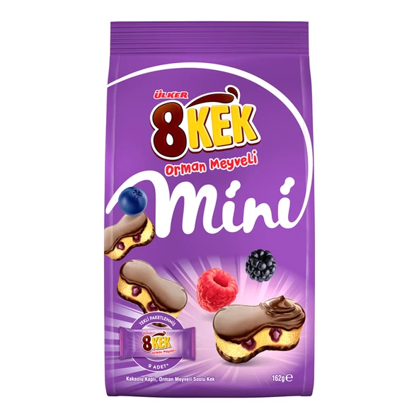 Ülker 8 Kek Orman Meyveli Mini Kekler 162 G (7'li Paket) ürün görseli 1