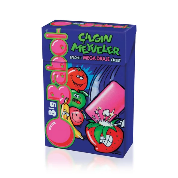 Big Babol Çılgın Meyveler Karışık Meyve Aromalı Sakız 36 G (8'li Paket) ürün görseli 1