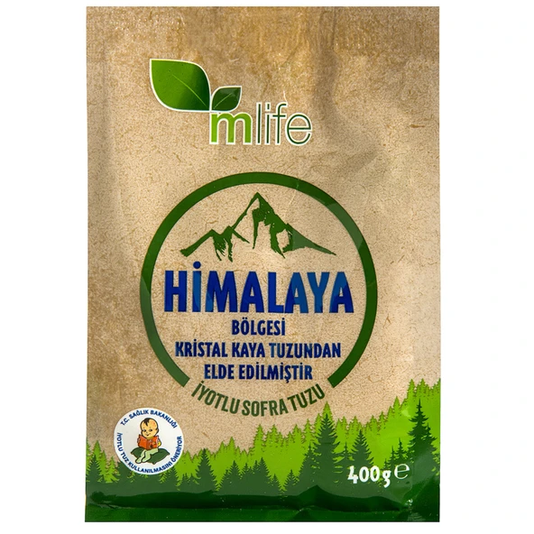M Life Himalaya Bölgesi İyotlu Sofra Tuzu 400 G (4'li Paket) ürün görseli 1