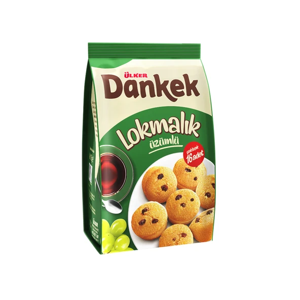 Ülker Dankek Lokmalık Üzümlü Kek 160 G (8'li Paket) ürün görseli 1
