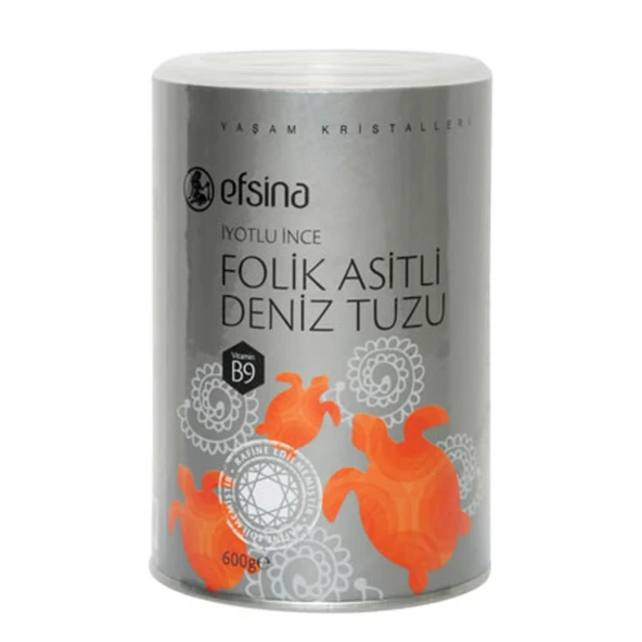 Efsina Folik Asitli Deniz Tuzu 600 G (8'li Paket) ürün görseli 1