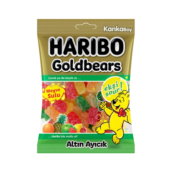 Haribo Sour Goldbears Meyve Sulu Şekerleme 70 G (8'li Paket) ürün görseli 1