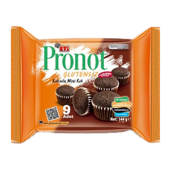 Eti Pronot Kakaolu Glutensiz  Kek 144 G (7'li Paket) ürün görseli 1