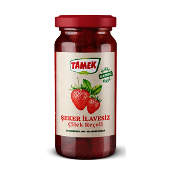 Tamek Stevialı Şeker İlavesiz Çilek Reçeli 290 G (6'li Paket) ürün görseli 1