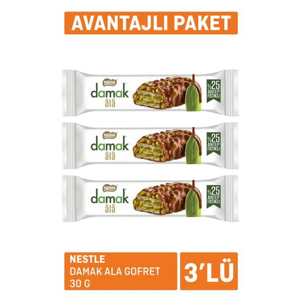 Nestle Damak Ala Gofret 3 x 30 G (4'li Paket) ürün görseli 1