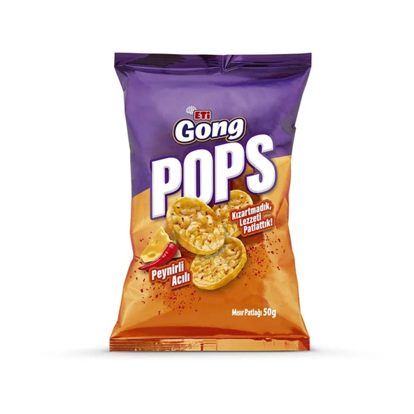 Eti Gong Pops Peynir Acı 50 G (8'li Paket) ürün görseli 1