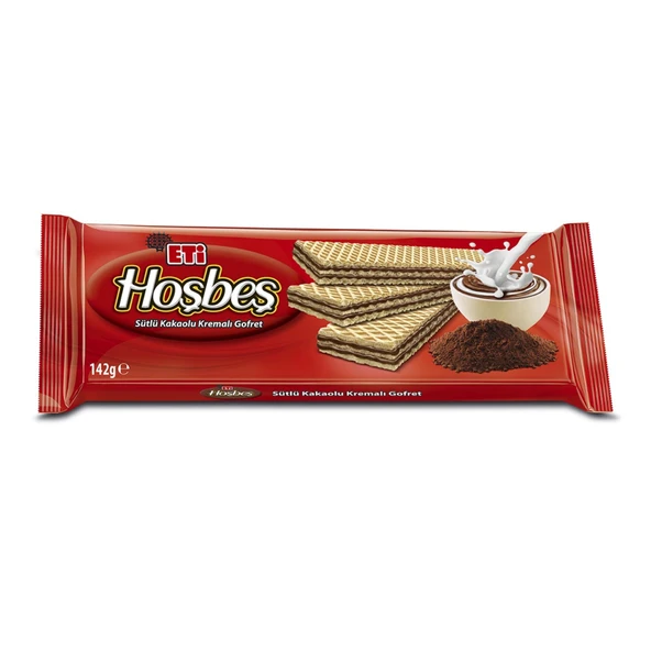 Hoşbeş Sütlü Kakaolu Kremalı Gofret 142 G (7'li Paket) ürün görseli 1