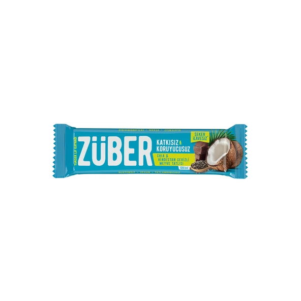 Züber Chia Hindistan Cevizli Bar 40 G (8'li Paket) ürün görseli 1