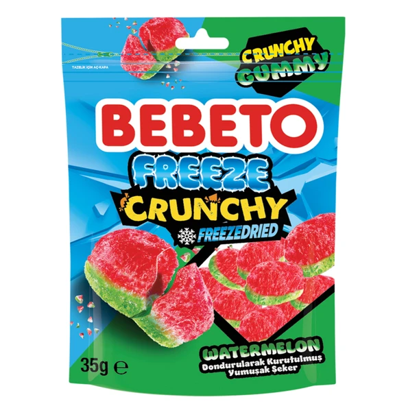 Bebeto Freeze Crunchy Karpuz 35 G (8'li Paket) ürün görseli 1