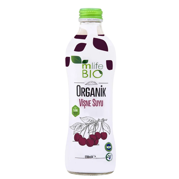 M Life Organik Vişne Suyu 330 Ml (6'li Paket) ürün görseli 1