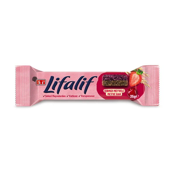 Eti Lifalif Meyve Bar Kırmızı Meyveli 35 G (7'li Paket) ürün görseli 1