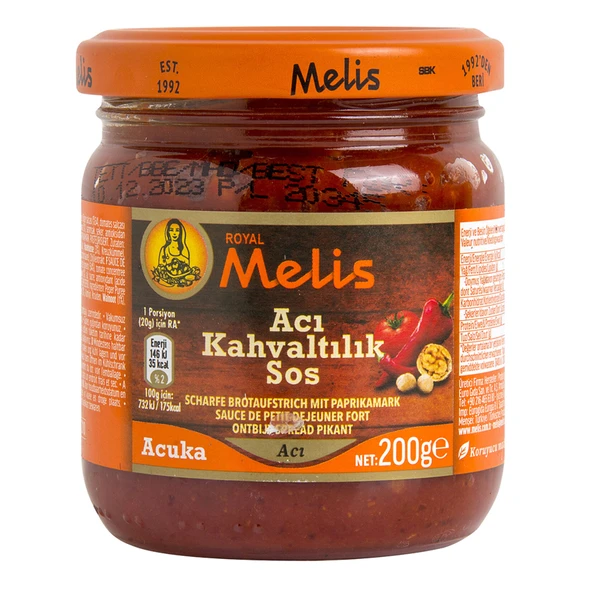 Melis Kahvaltılık Sos Acı 200 G (6'li Paket) ürün görseli 1