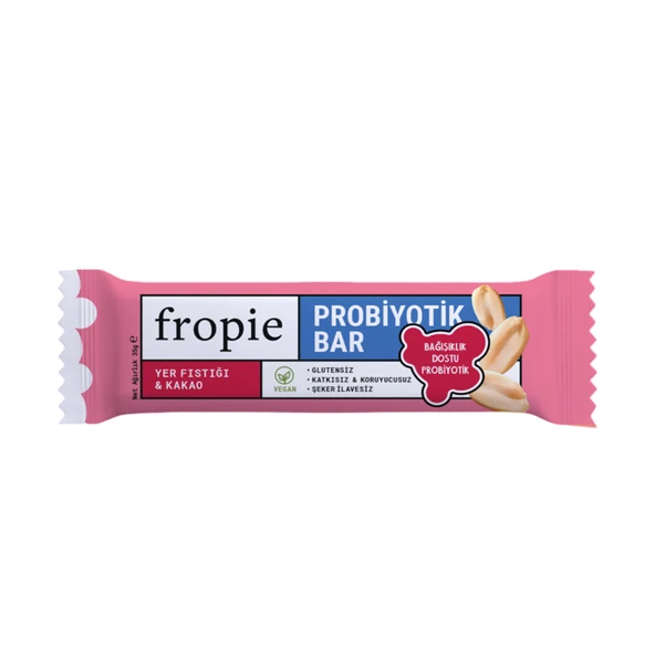 Fropie Yer Fıstığı & Kakao Probiyotik Bar 35 G (8'li Paket) ürün görseli 1