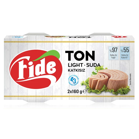 Fide Light Ton Balığı 2 x 160 G (6'li Paket) ürün görseli 1