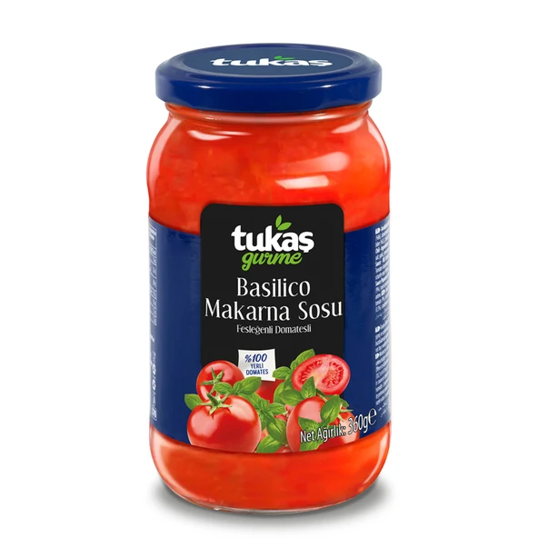 Tukaş Basilico Makarna Sosu 360 G (6'li Paket) ürün görseli 1
