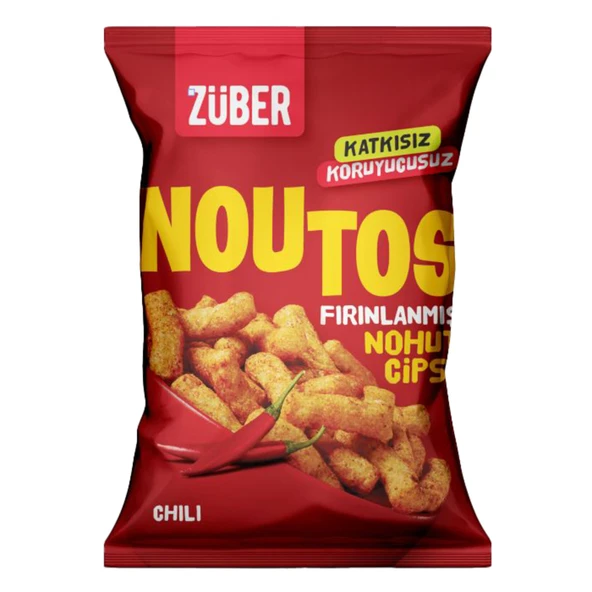 Züber Noutos Fırınlanmış Nohut Cipsi Chili 55 G (6'li Paket) ürün görseli 1
