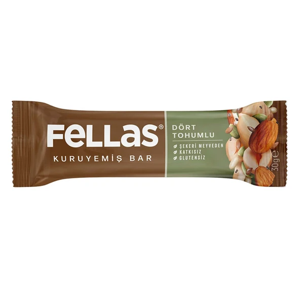 Fellas Dört Tohumlu Kuruyemiş Bar 30 G (8'li Paket) ürün görseli 1
