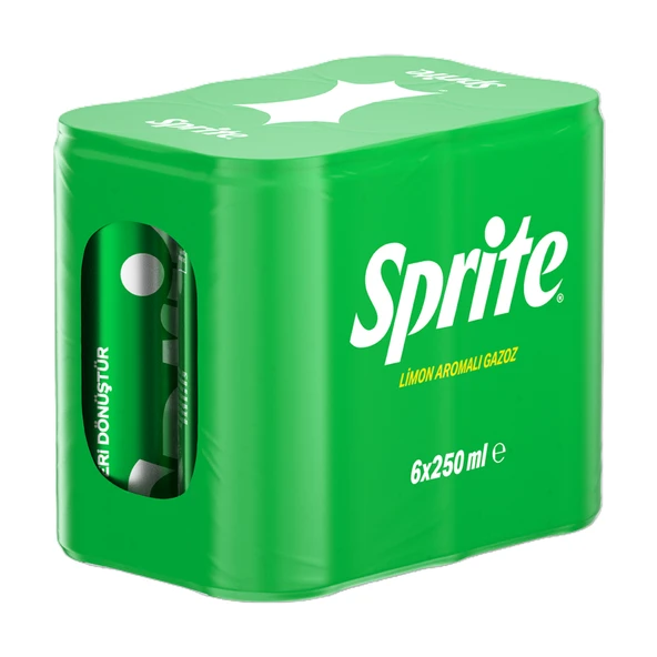 Sprite Limon Aromalı Gazoz Kutu 6 x 250 Ml (4'li Paket) ürün görseli 1