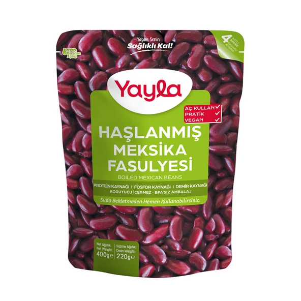Yayla Haşlanmış Meksika Fasulyesi 400 G (5'li Paket) ürün görseli 1