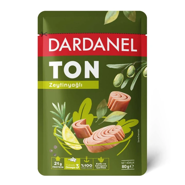 Dardanel Zeytinyağlı Poşet Ton Balığı 80 G (4'li Paket) ürün görseli 1