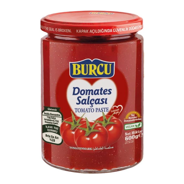 Burcu Domates Salça 600 Gr (8'li Paket) ürün görseli 1