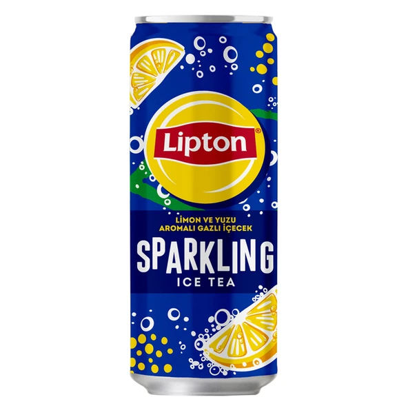 Lipton Ice Tea Sparkling Lemon Yuzu Can 330 Ml (8'li Paket) ürün görseli 1