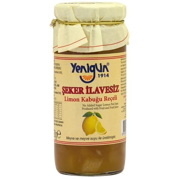 Yenigün Şeker İlavesiz Limon Kabuğu Reçeli 290 G (3'li Paket) ürün görseli 1