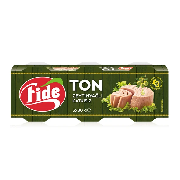 Fide Zeytinyağlı Ton Balığı 3x80 G (5'li Paket) ürün görseli 1