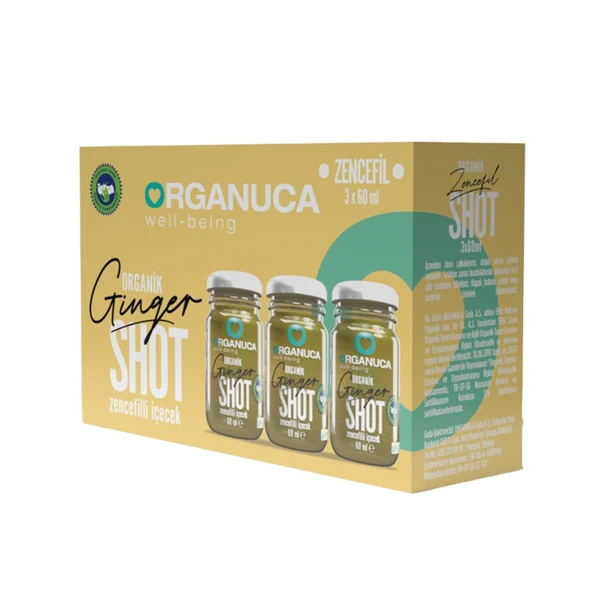 Organuca Zencefilli İçecek Ginger Shot 3 x 60 Ml (2'li Paket) ürün görseli 1
