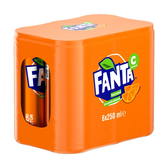 Fanta Portakal Aromalı Kutu 6 x 250 Ml (5'li Paket) ürün görseli 1