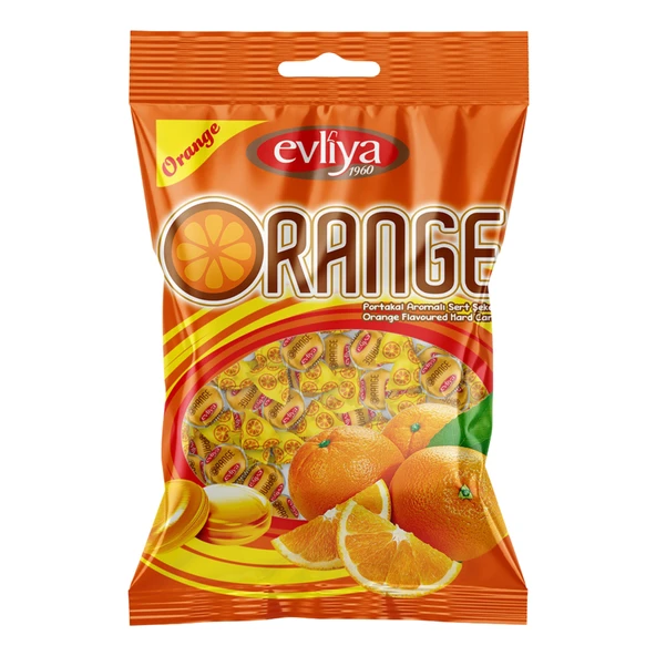 Evliya Portakal Aromalı Sert Şeker 350 G (7'li Paket) ürün görseli 1