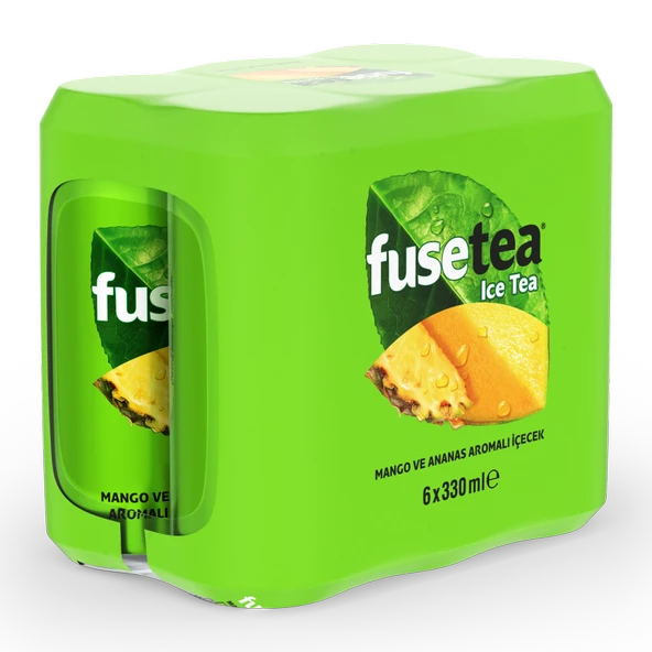 Fuse Tea Mango Ananas Aromalı Soğuk Çay Kutu 6x330 ML (3'li Paket) ürün görseli 1