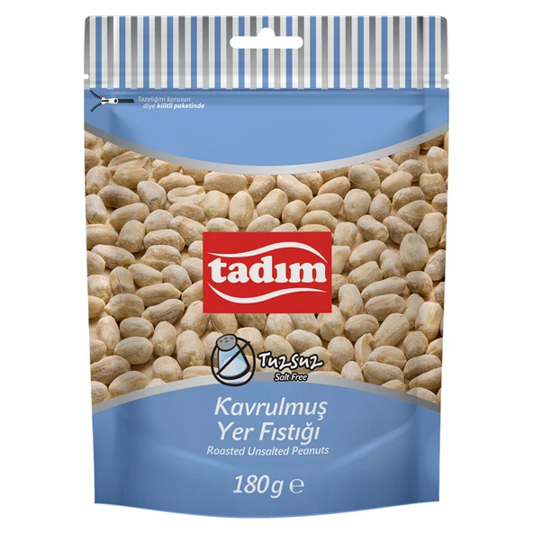 Tadım Fırınlanmış Tuzsuz Yer Fıstığı 180 G (8'li Paket) ürün görseli 1